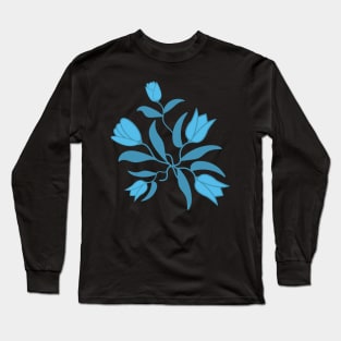 Blue tulips Long Sleeve T-Shirt